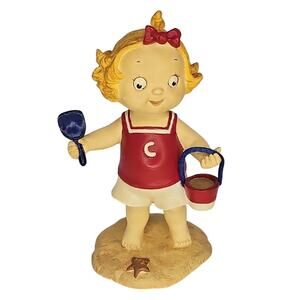 Campbells Kids Collector Figurine "Summer Fun" Girl at the Beach by Danbury Mint